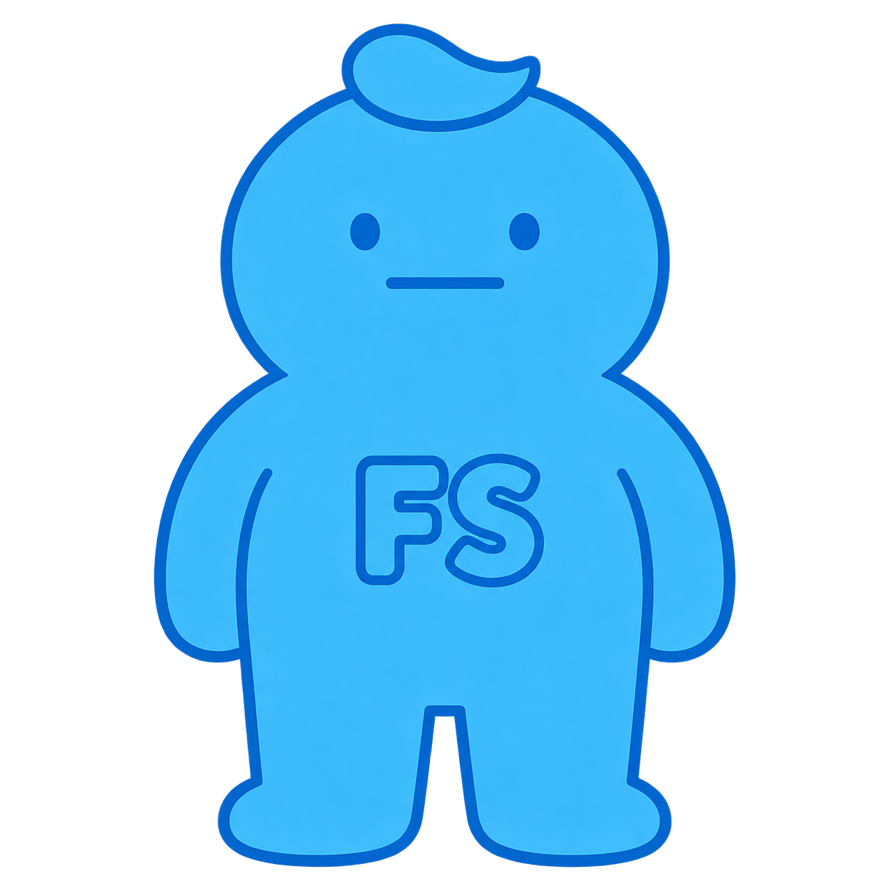 青いFSキャラクターのデザイン